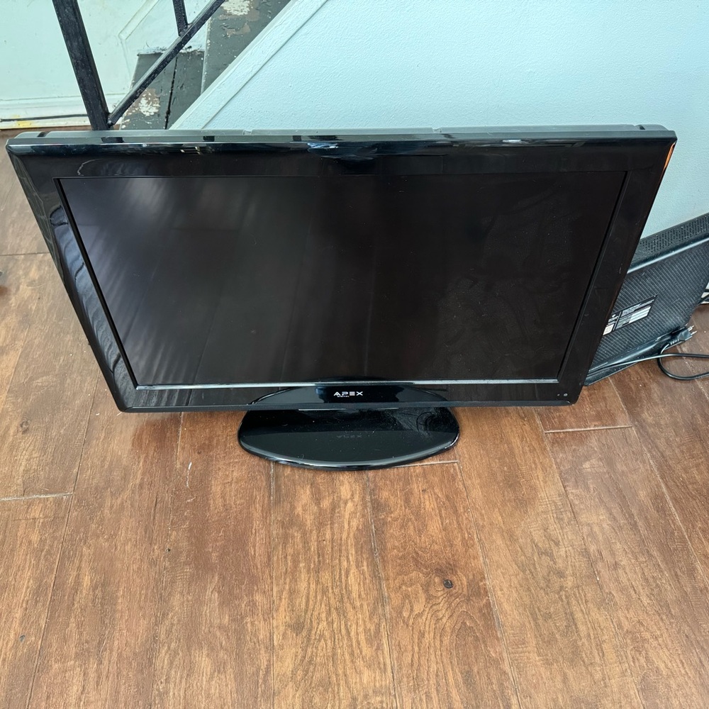 Apex Black Flat Screen TV